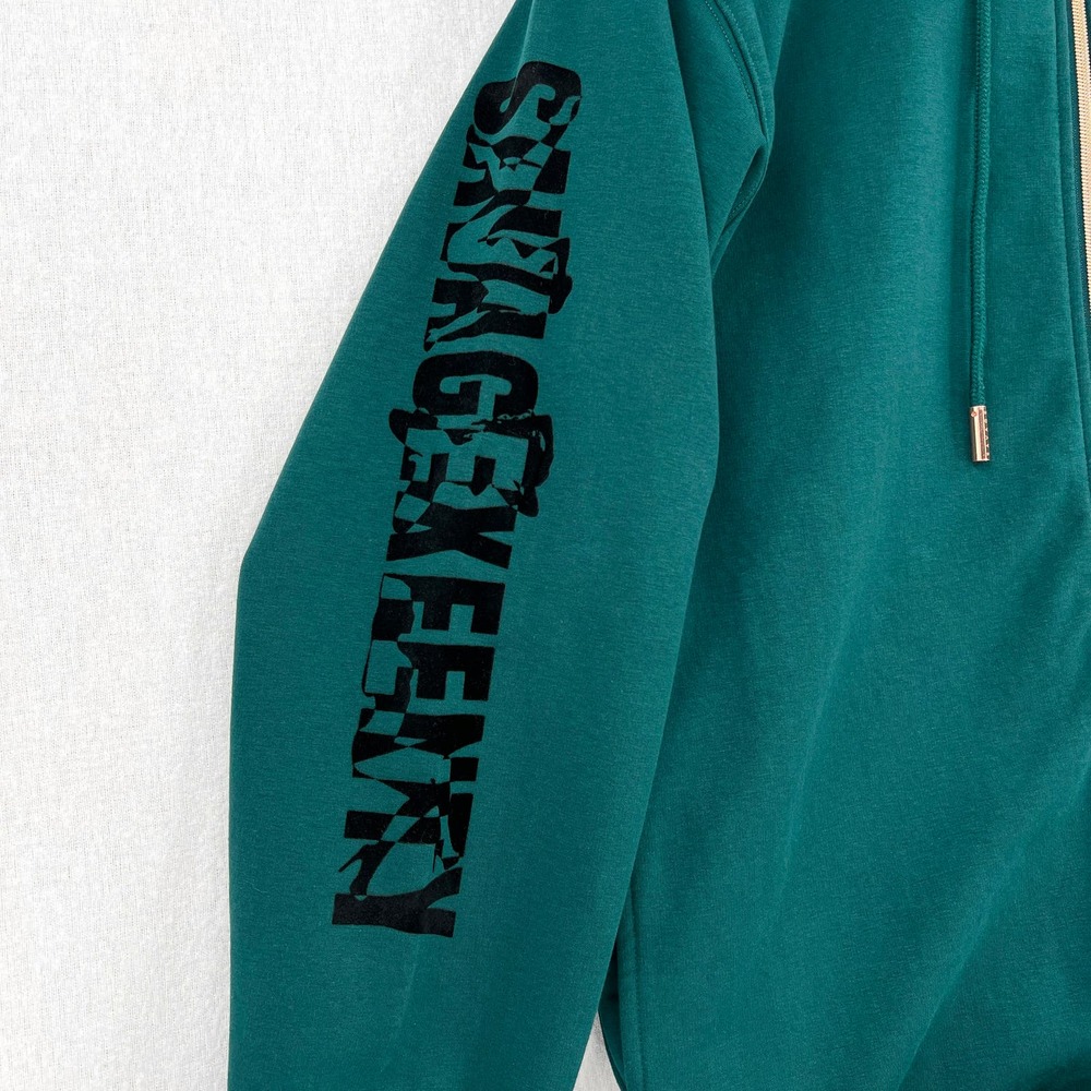 SAVAGE X FENTY Forever Savage Showgirl Hooded One Piece Womens M Hunter Green - Picture 13 of 16